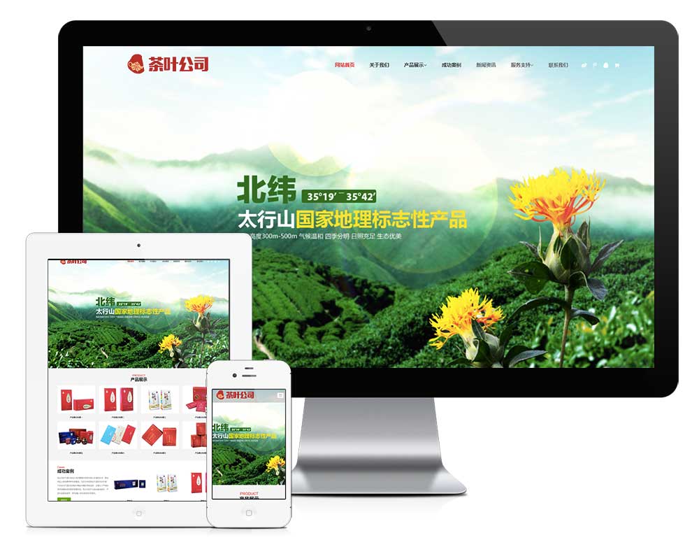 營銷網站案例：茶葉網站